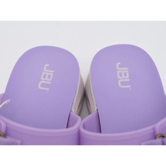 JBU Sandals Womens 9.5 Purple Fenton Platform Waterproof Slides Slip On PVC - Picture 7 of 10
